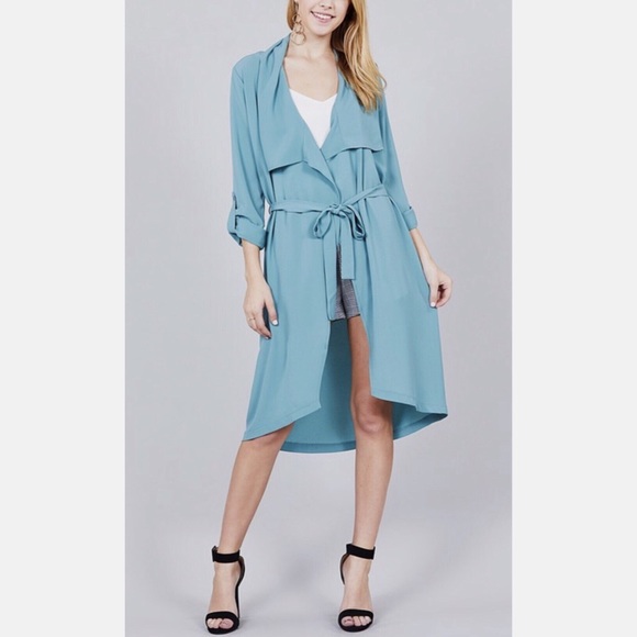 3/4 Roll up Sleeves Shawl - Picture 2 of 3